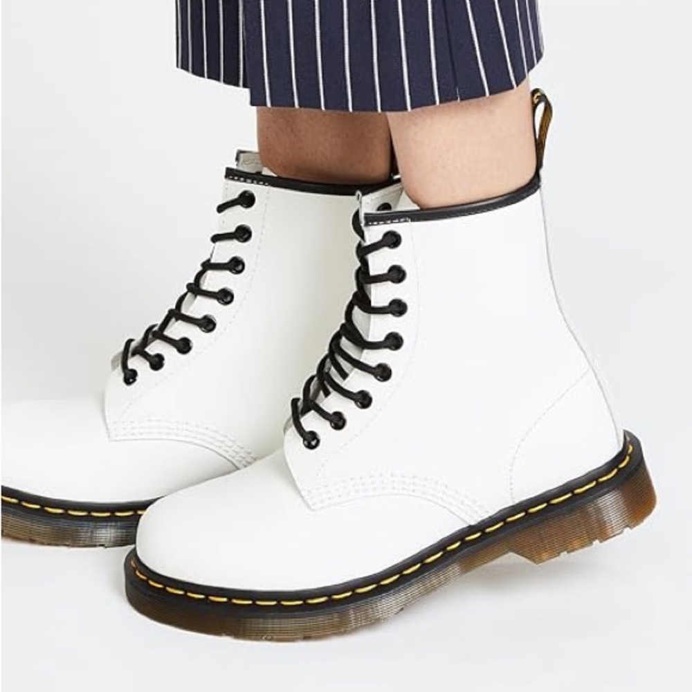 Dr. Martens 1460 White Smooth Leather Boots – US Women’s 9 – Brand New With Tags